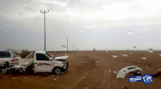 شاحنة مسرعة تدخل شابًا المستشفى على طريق حضن الطائف