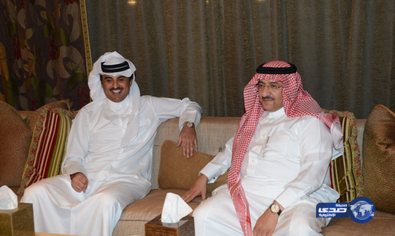 سمو ولي العهد يلتقي سمو أمير دولة قطر