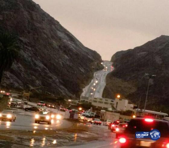 أمطار على منطقة نجران