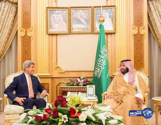 سمو ولي ولي العهد يستقبل وزير الخارجية الأمريكي