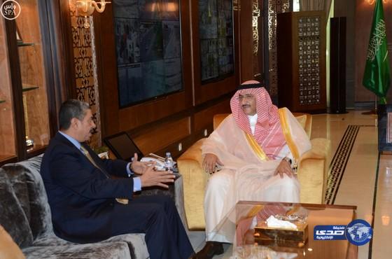 سمو ولي العهد يُستقبل نائب الرئيس اليمني