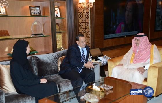 سمو ولي العهد يُستقبل مبعوث الأمم المتحدة في اليمن