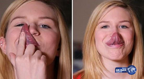 فتاة أمريكية تحصد لقب صاحبة أطول لسان في العالم