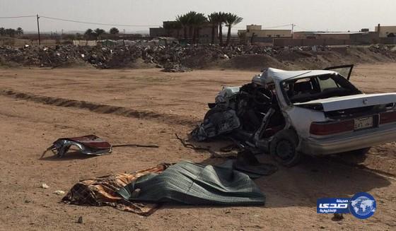 وفاة طفلين وقائد سيارة في حادث مروري على طريق بيشة