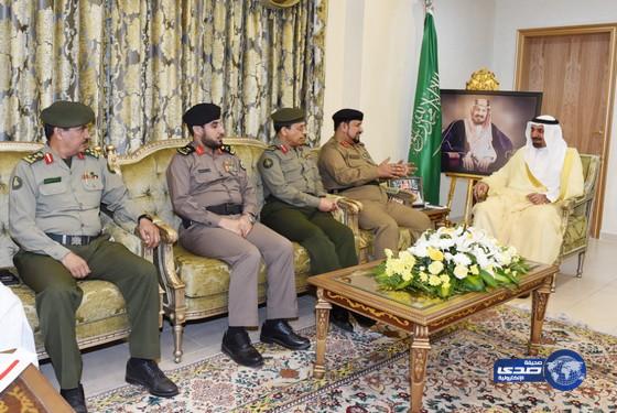 سمو امير منطقة نجران يستقبل اللواء جمعان الغامدي
