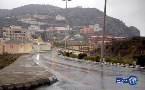 أمطار على منطقة الباحة