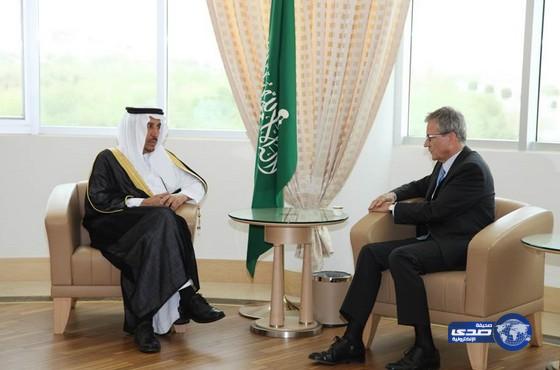 صاحب السمو رئيس الهيئة الملكية للجبيل وينبع  يستقبل سفير مملكة بلجيكا