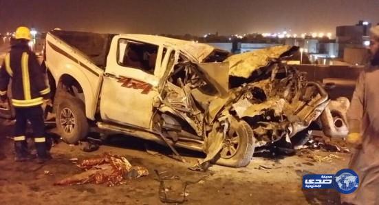 وفاة وإصابة 4 إثر حادث مروري بطريق الملك فهد ببريدة