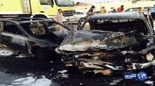 إصابة واحدة في احتراق عدد من السيارات بأبي عريش