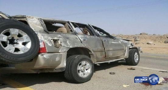 مصرع وإصابة 4 في غفوة نوم على طريق “تثليث – الرياض”