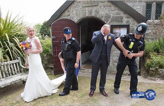 القبض على عريس في حفل زفافه