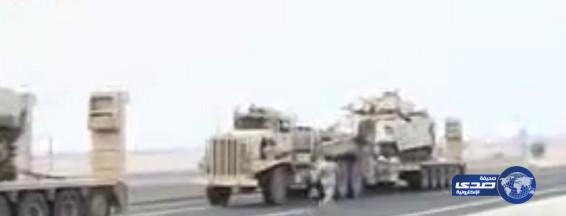 بالفيديو: وصول القوات العسكرية الجديدة للحد الجنوبي‎