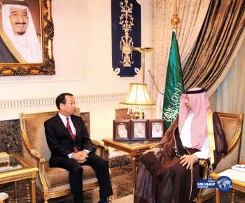 سمو الرئيس العام لرعاية الشباب يستقبل السفير الياباني لدى المملكة