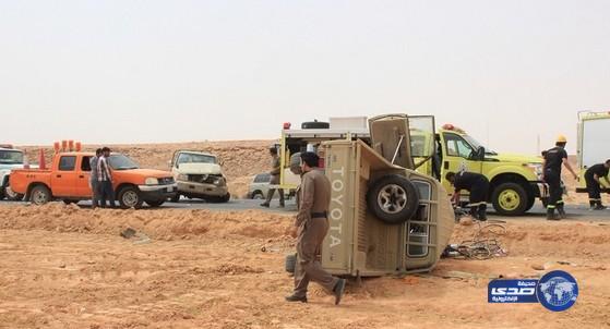 بالصور حادث شنيع يودي الي عدد من الإصابات بشقراء‎