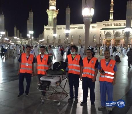 ١٣٨٧ حالة تباشرها الفرق الإسعافية والتطوعية في المدينة خلال الايام الثلاث الاو‎لى