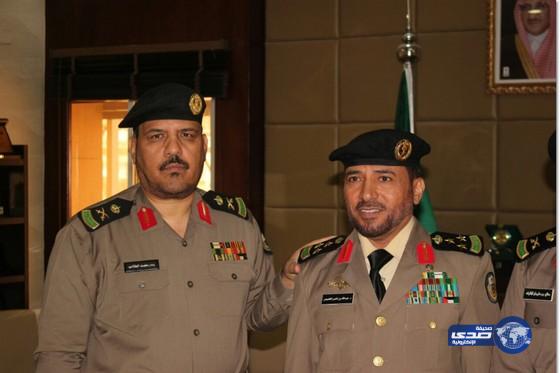 اللواء الطالب يقلد الغفيص والعتيبي وآل عياف رتبهم الجديدة‎