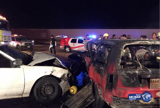 حادث يسفر عن وفاه وإصابات بتبوك‎