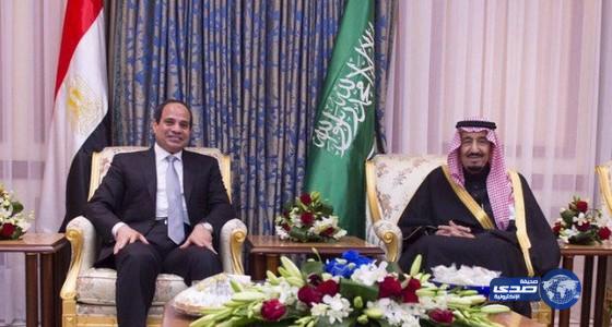 خادم الحرمين الشريفين يتلقى اتصالاً هاتفيًا من الرئيس المصري