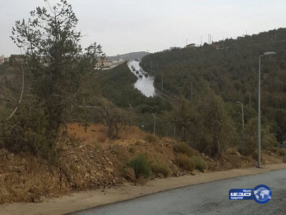 أمطار غزيرة على منطقة الباحة