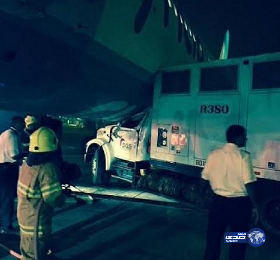 حادث أرضي لأحدى طائرات طيران “ناس” بمطار الملك خالد