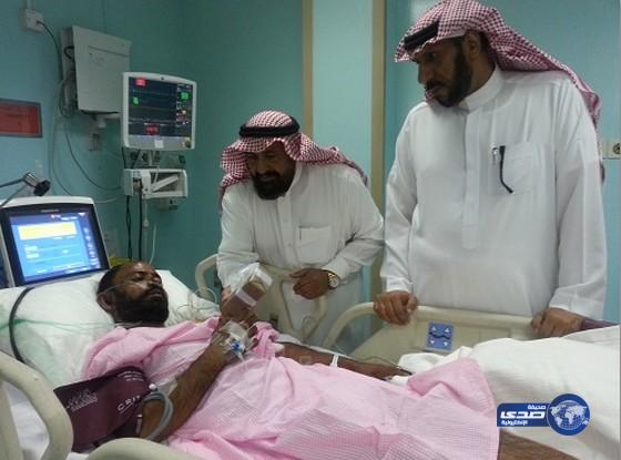 ” أصدقاء المرضى ” يزورون العمال المصابين في حادث مروري المجمعة‎