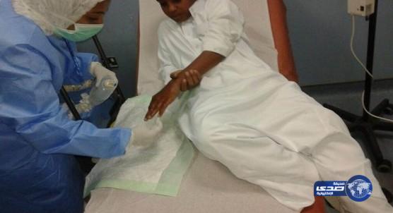 الألعاب النارية تودع طفلين المستشفى في تبوك