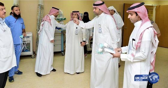 مستشفى الامير محمد بن عبدالعزيز يقيم حفل معايدة للمرضى والموظفين