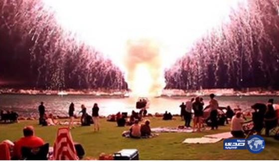 بالفيديو.. إطلاق 7 آلاف صاروخ من الألعاب النارية في آن واحد نتيجة خطأ فني