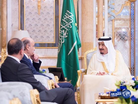 خادم الحرمين الشريفين يستقبل رئيس حزب القوات اللبنانية