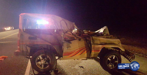 الإبل السائبه تسبب في حادث مروري على طريق نعمي تبوك‎