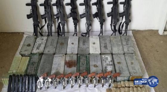 إحباط تهريب “٢١” ألف طلقة نارية و”٣٦” قطعة سلاح بظهران الجنوب