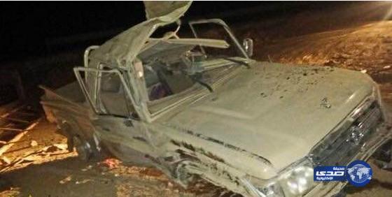 حادث لشابين توفي احدهما واصيب الآخر على طريق بيشه &#8211; الخميس