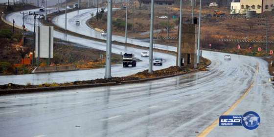 أمطار على منطقة الباحة