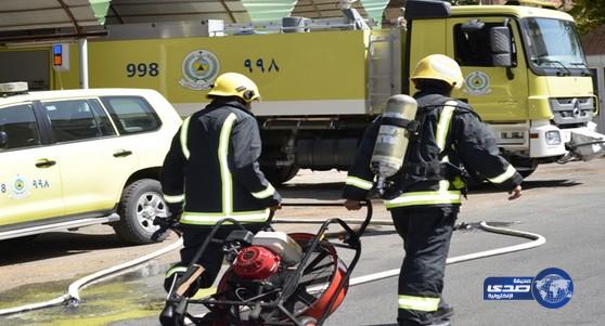 مدني مكة يباشر حريقًاً بمجمع الدوائر الحكومية