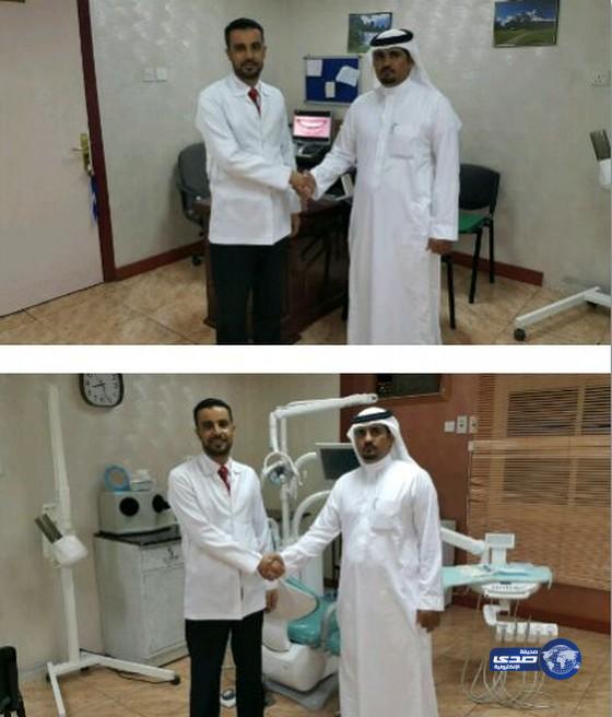 ” الأسمري ” يشكر طبيب الأسنان ” المحيا “