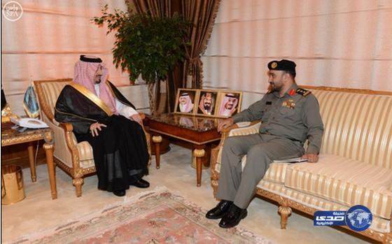أمير عسير يستقبل قائد قوة الأفواج بالمنطقة