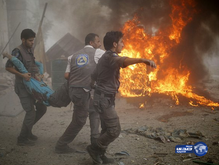 111 قتيلا مدنيا إثر غارة على سوق دوما بسوريا