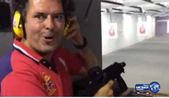 بالفيديو.. راغب علامة ينشر لجمهوره تدريباته على اطلاق الرصاص!