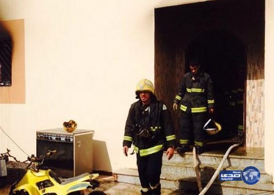 إنقاذ طفلين من حريق بقادسية تبوك