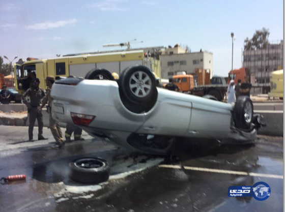 حادث إنقلاب على طريق المدينه تبوك‎