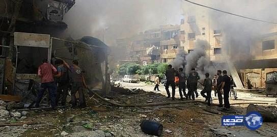 ارتفاع ضحايا قصف مدينة دوما إلى 34 قتيلا