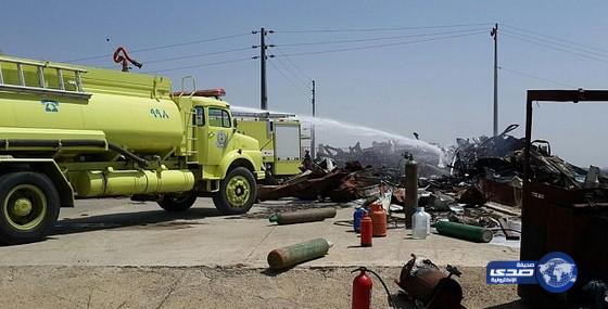 إخماد حريق محدود بفناء مجمع الكراء الطبي في الباحة