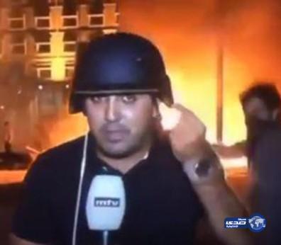 بالفيديو: متظاهر لبناني يرقص وراء مراسل مباشرة على الهواء