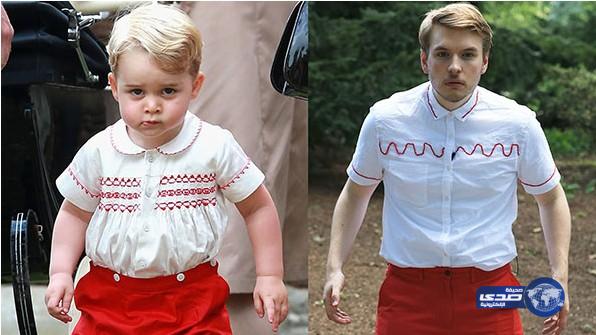 بالفيديو: صحفي يقلد الأمير جورج‎ في ملابسه