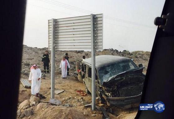بالصور حادث معلمات على طريق عشيره بالطائف‎