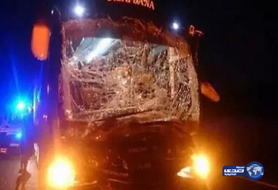 اصابة 7 من فريق إسباني في حادث سير