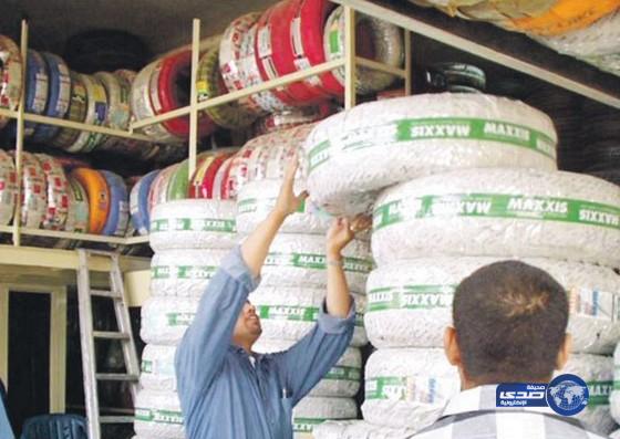 منع دخول الإطارات غير المطابقة للمواصفات إلى المملكة