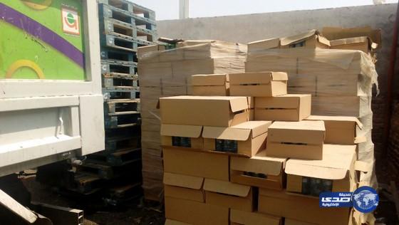 مداهمة مستودع مياه غازيه بمكه(صور)‎