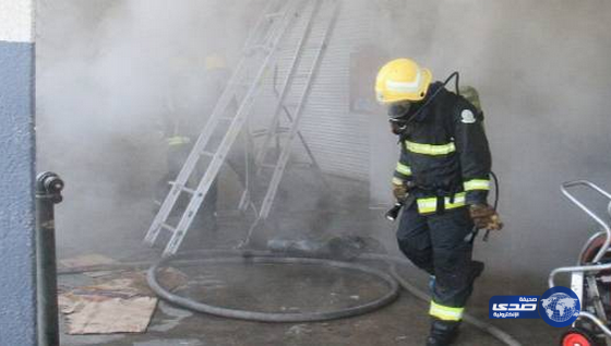 احتراق مستودع في كعكية مكة