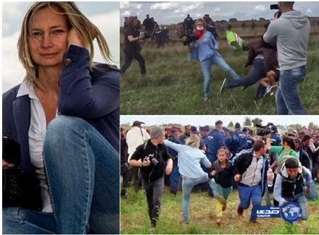 المصورة التي عرقلت المهاجر السوري تعتذر بأقبح من ذنب